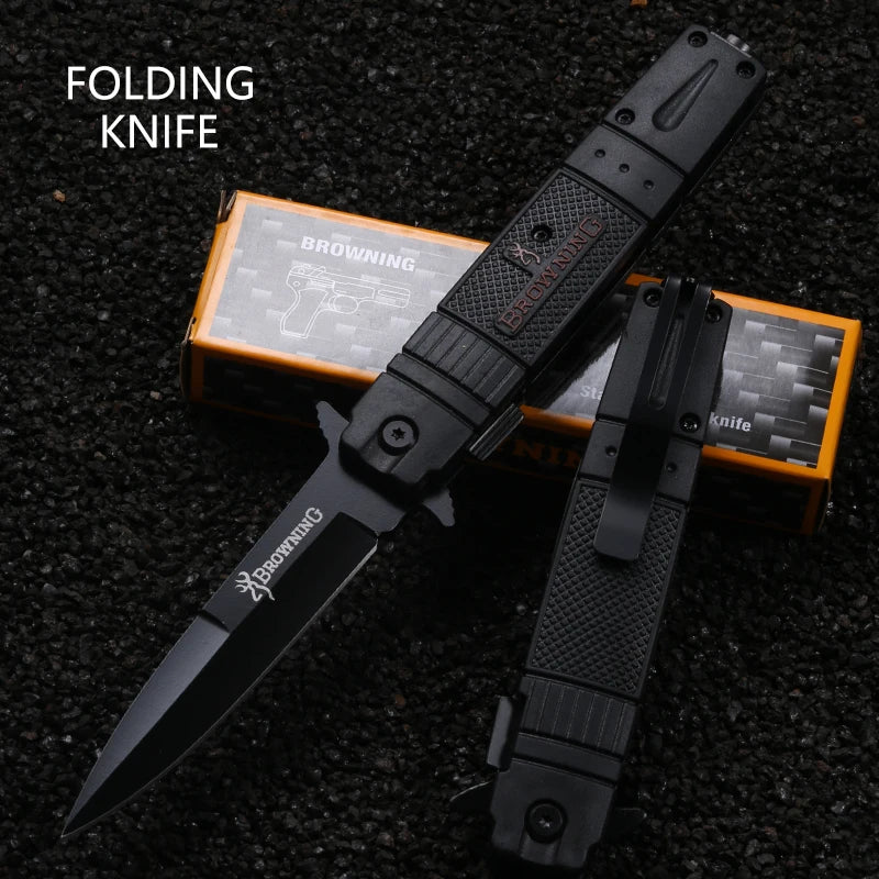 Stainless steel outdoor folding knife