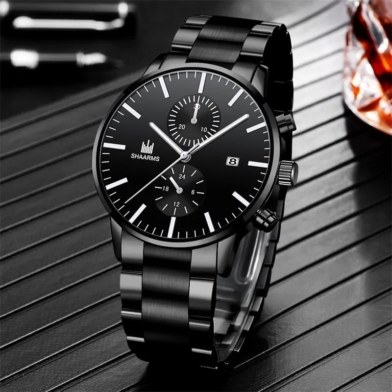 Mens Fashion Quartz Watch W/ Bracelet