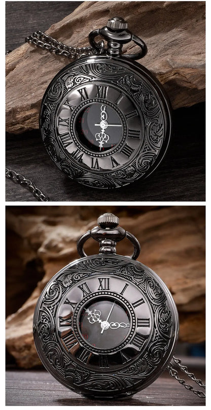 Vintage Quartz Steampunk Pocket Watch