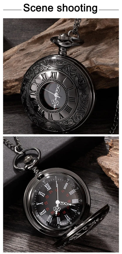 Vintage Quartz Steampunk Pocket Watch