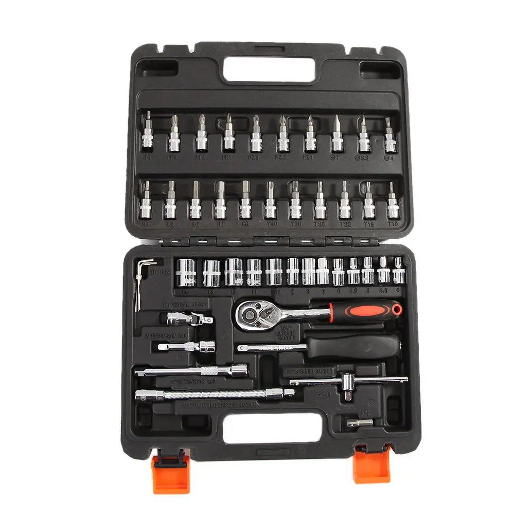 46pcs Socket & Ratchet Tool Kit