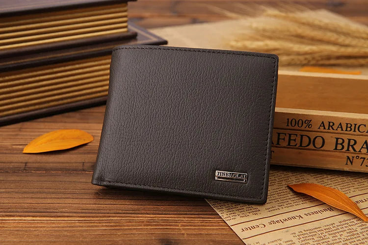 Classic Short Genuine Leather Men Wallet